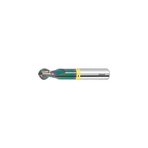 Garant Solid Carbide Ball Nose End Mill, for Aluminum, DLC Coated, 4 mm 207097 4 - main